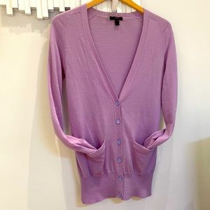 J.Crew 100% Merino Wool V Neck button cardigan sweater